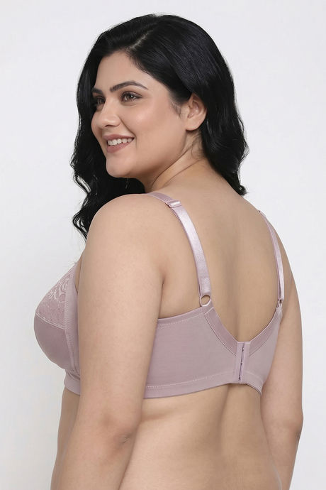 Zivame True Curv Single Layered Non Wired Full Coverage Super Support Bra - Violet Ice — image 3